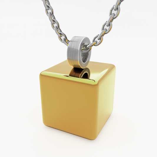 Cube pipe gold